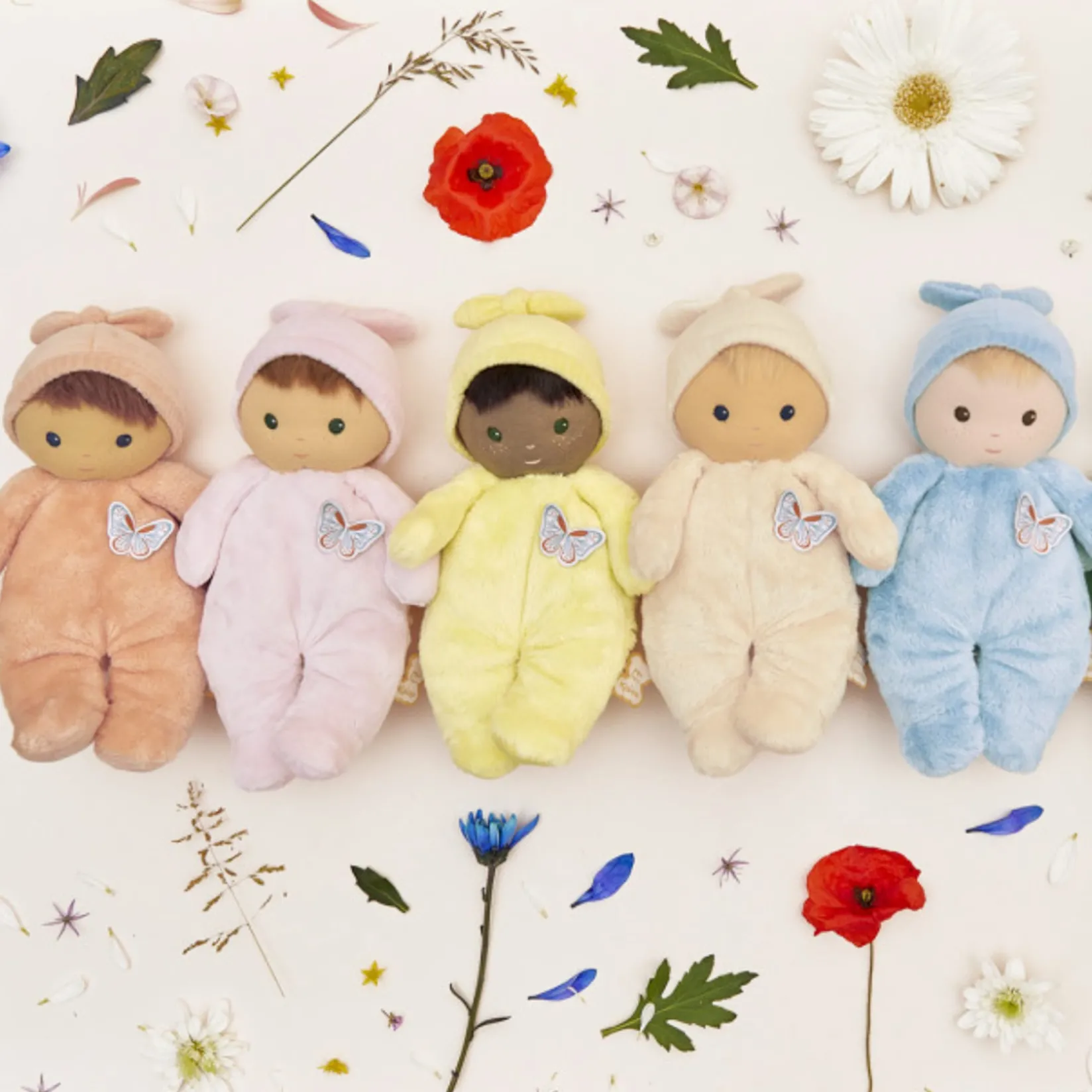 Dolls>Kaloo Baby Fabric Doll - Mimosa