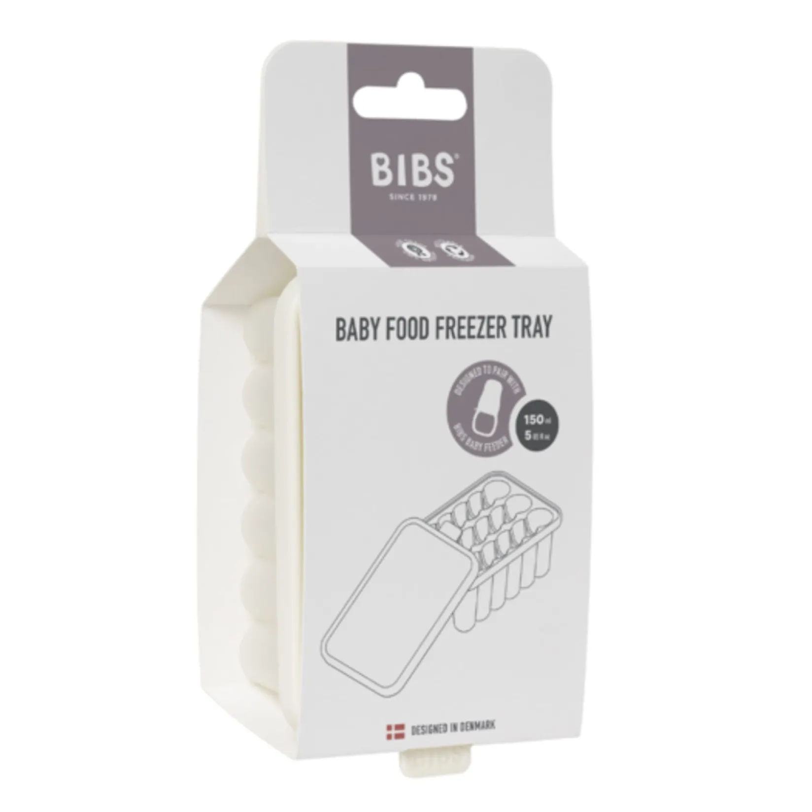 Cleaning & Food Preparation|Snack Bags & Containers>Bibs Baby Food Freezer Tray - Ivory