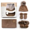 Snowsuits|Snowsuits>Petit Coulou Baby Gift Box (4) 0-6m - Moka