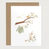 Greeting Cards|Party Supplies>Mimosa Design Baby Greeting Card - Sweet Expectation