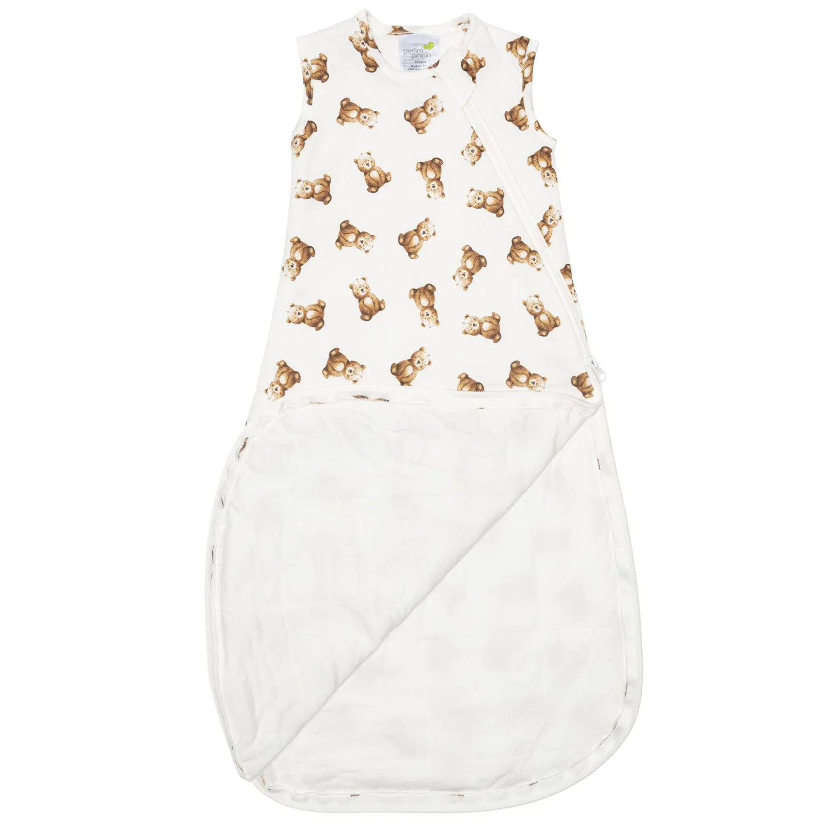 Sleep Bags|Pyjamas>Perlimpinpin Bamboo Bear Sleep Bag 0-36 months Beige