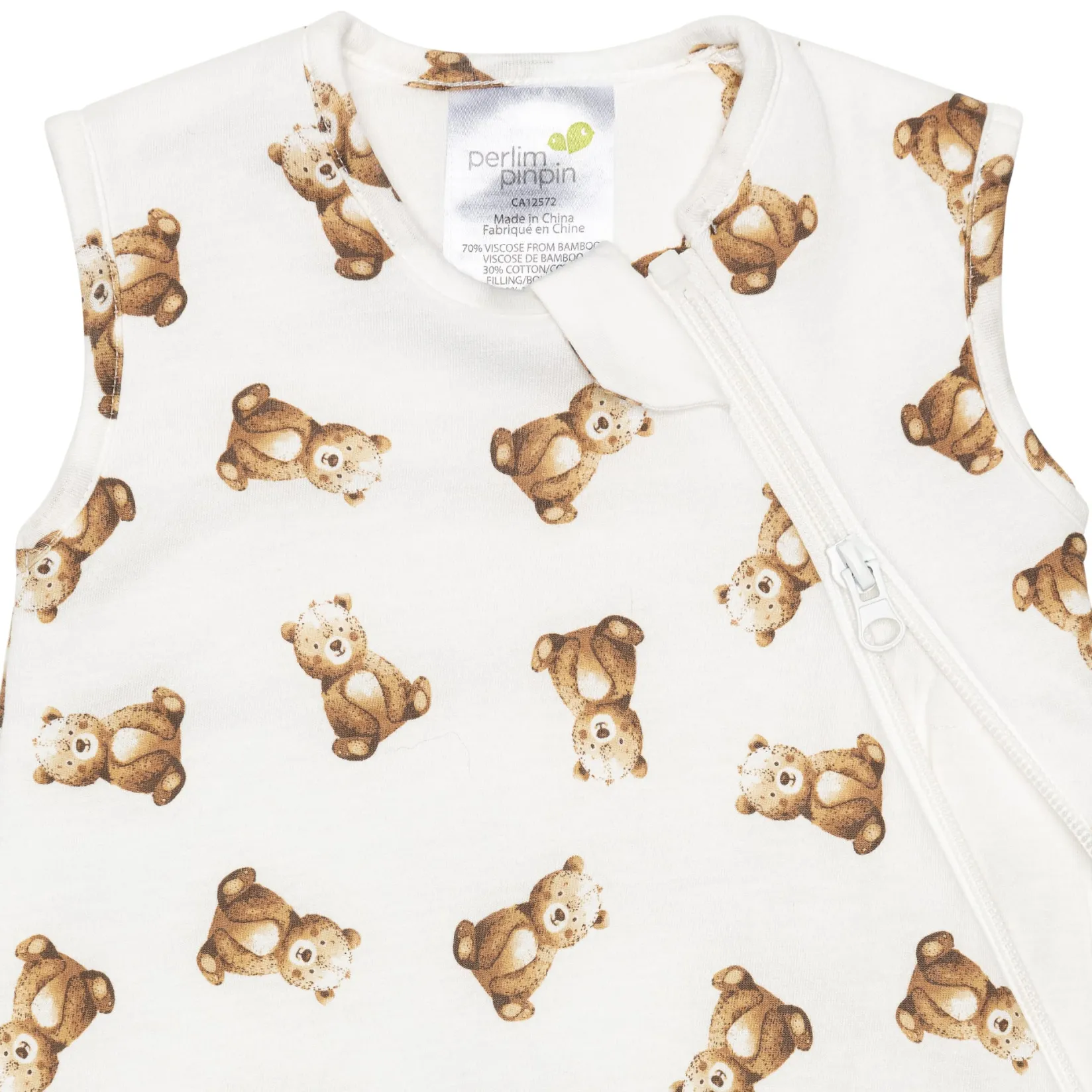 Sleep Bags|Pyjamas>Perlimpinpin Bamboo Bear Sleep Bag 0-36 months Beige