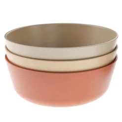 Bamboo Bowl (3) - Fog/Rye/Brick Kids Tableware|Plates & Placemats