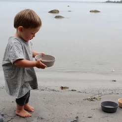 Bamboo Bowl (3) - Fog/Rye/Brick Kids Tableware|Plates & Placemats