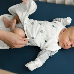 Sleep Bags|Pyjamas>Perlimpinpin Bamboo Hockey Newborn Sleep Bag White