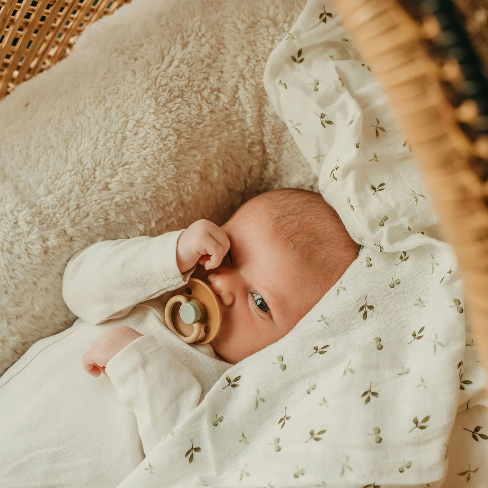 Blankets|Blankets>Bebe Confort Bamboo Muslin Blanket - Leaf