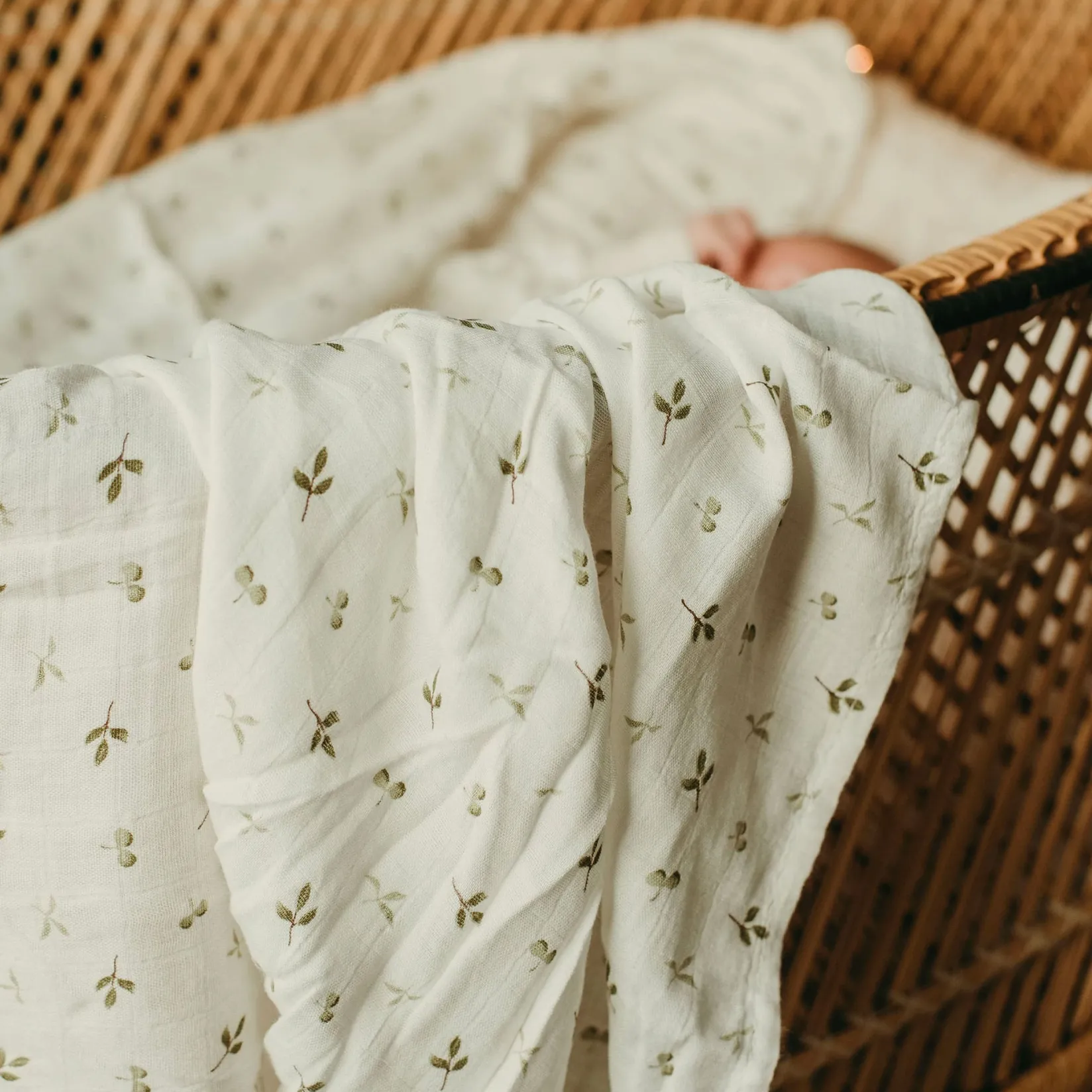 Blankets|Blankets>Bebe Confort Bamboo Muslin Blanket - Leaf