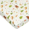 Sheets|Bedding>Loulou Lollipop Bamboo Muslin Fitted Crib Sheet - Forest Friends