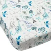 Online Bamboo Muslin Fitted Crib Sheet - Dinosaurs Begins Kids Sheets|Bedding