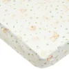 Bamboo Muslin Fitted Crib Sheet - Bunny Meadow Kids Sheets|Bedding