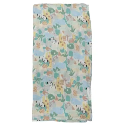 Blankets|Blankets>Loulou Lollipop Bamboo Muslin Swaddle Blanket - Animal Puzzle
