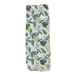 Hot Bamboo Muslin Swaddle Blanket - Jungle Leaves Kids Blankets|Blankets