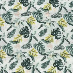 Hot Bamboo Muslin Swaddle Blanket - Jungle Leaves Kids Blankets|Blankets