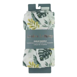 Hot Bamboo Muslin Swaddle Blanket - Jungle Leaves Kids Blankets|Blankets