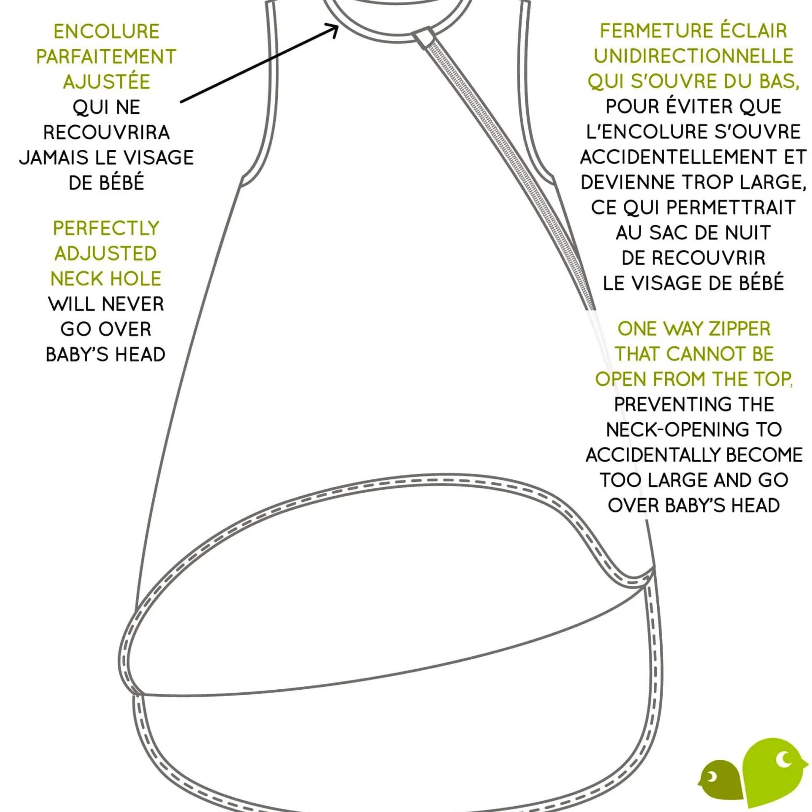 Discount Bamboo Night Bag 0-36 months - Foam BOY Sleep Bags|Pajamas