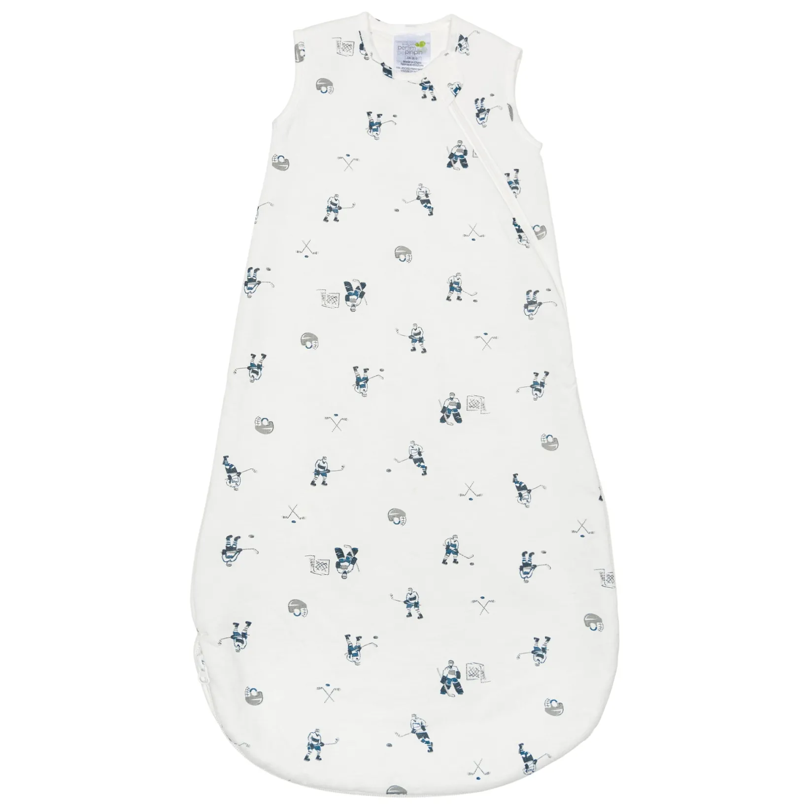 Sleep Bags|Pyjamas>Perlimpinpin Bamboo Sleep Bag 0-36 months - Hockey White