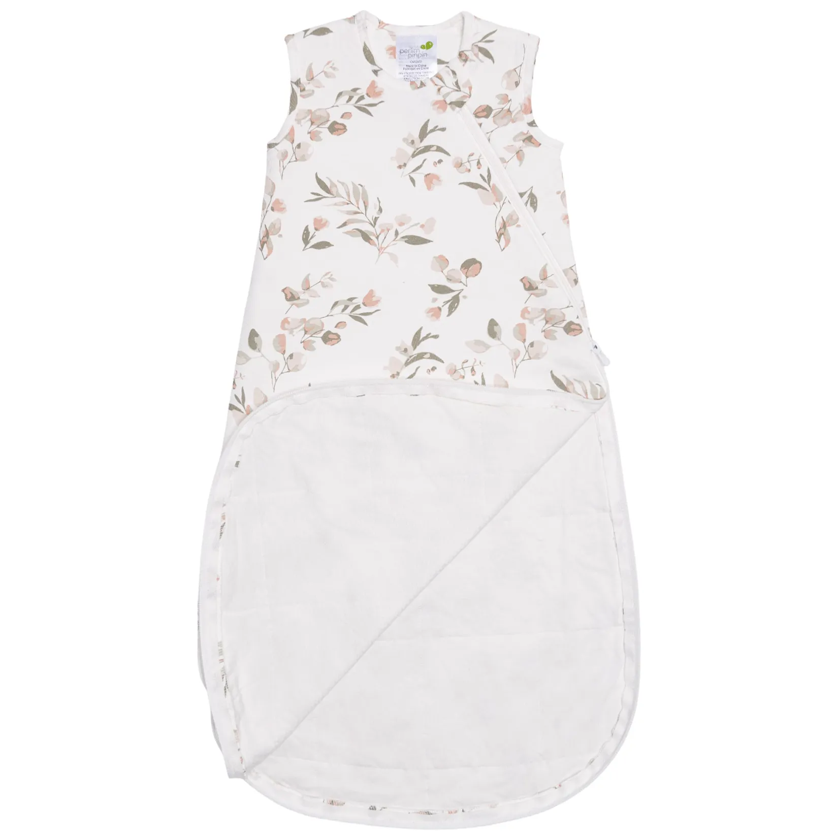 Sleep Bags|Pyjamas>Perlimpinpin Bamboo Sleep Bag 0-36 months - Leaves Ivory
