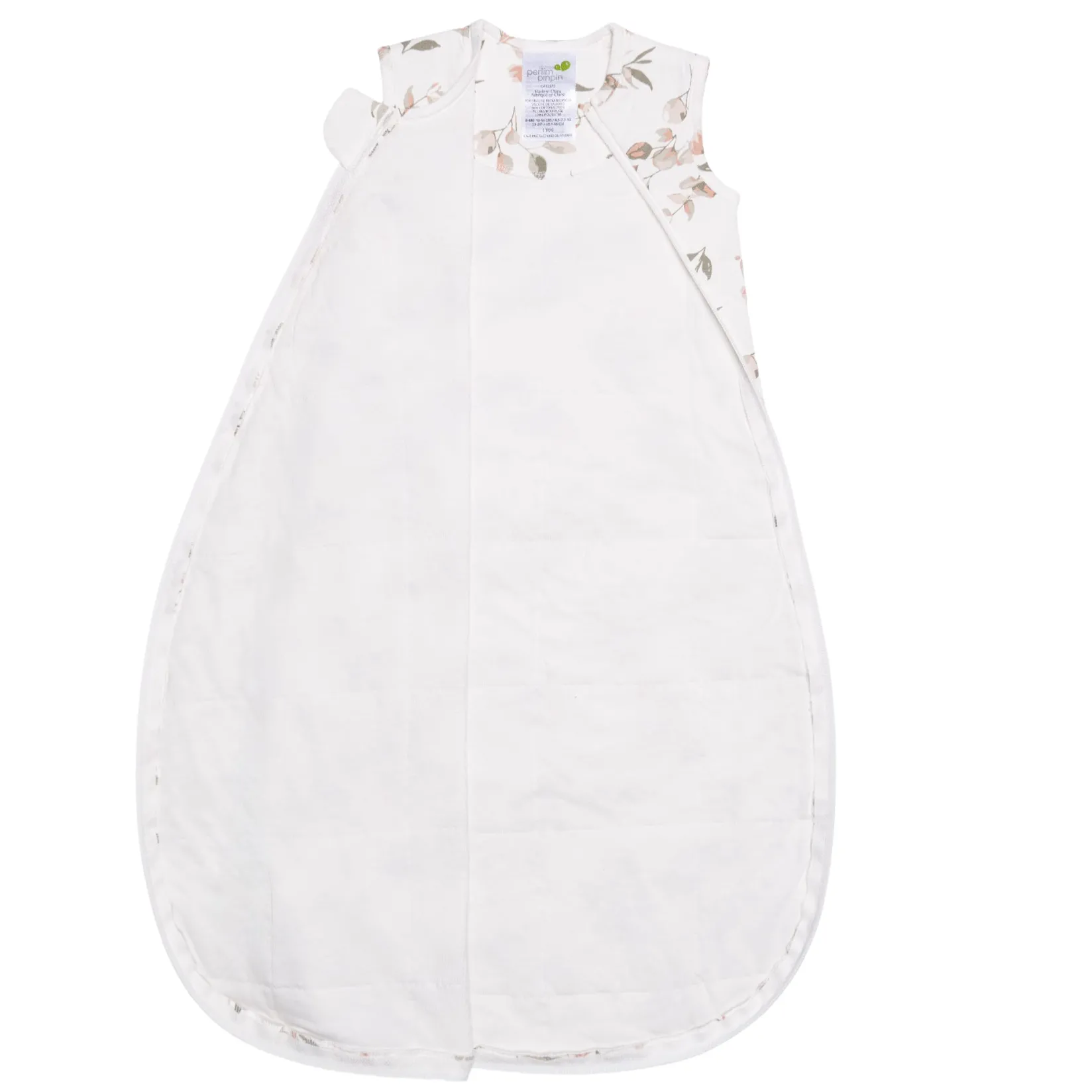 Sleep Bags|Pyjamas>Perlimpinpin Bamboo Sleep Bag 0-36 months - Leaves Ivory