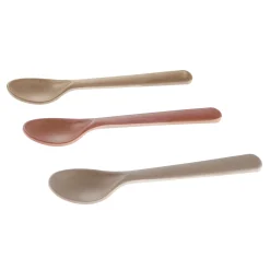 Online Bamboo Toddler Spoon (3) - Fog/Rye/Brick Kids Tableware|Plates & Placemats