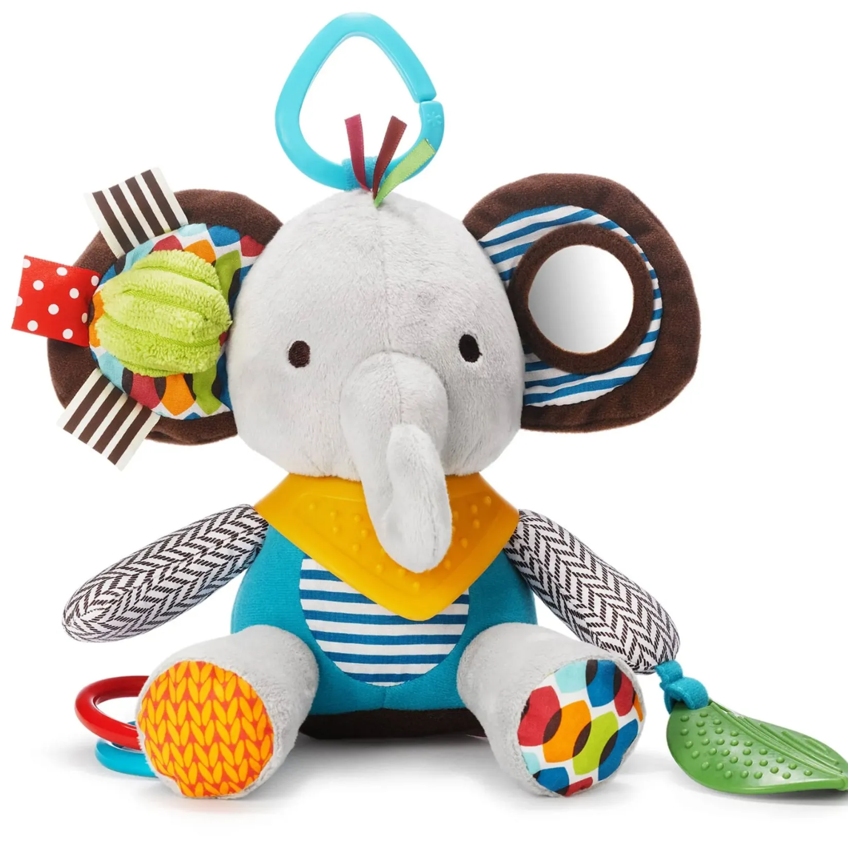 Stroller & Car Seat Toys|Developmental Toys>Skip Hop Bandana Buddies Activity Toy - Elephant