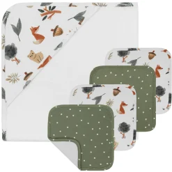 Towels & Wipes|Towels & Wipes>Living Textiles Bath Gift Set 5 Pieces - Forest Retreat