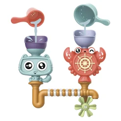 Bath Toys|Bath Accessories>Bebe Confort Bath Toy Crabe And Cat Around