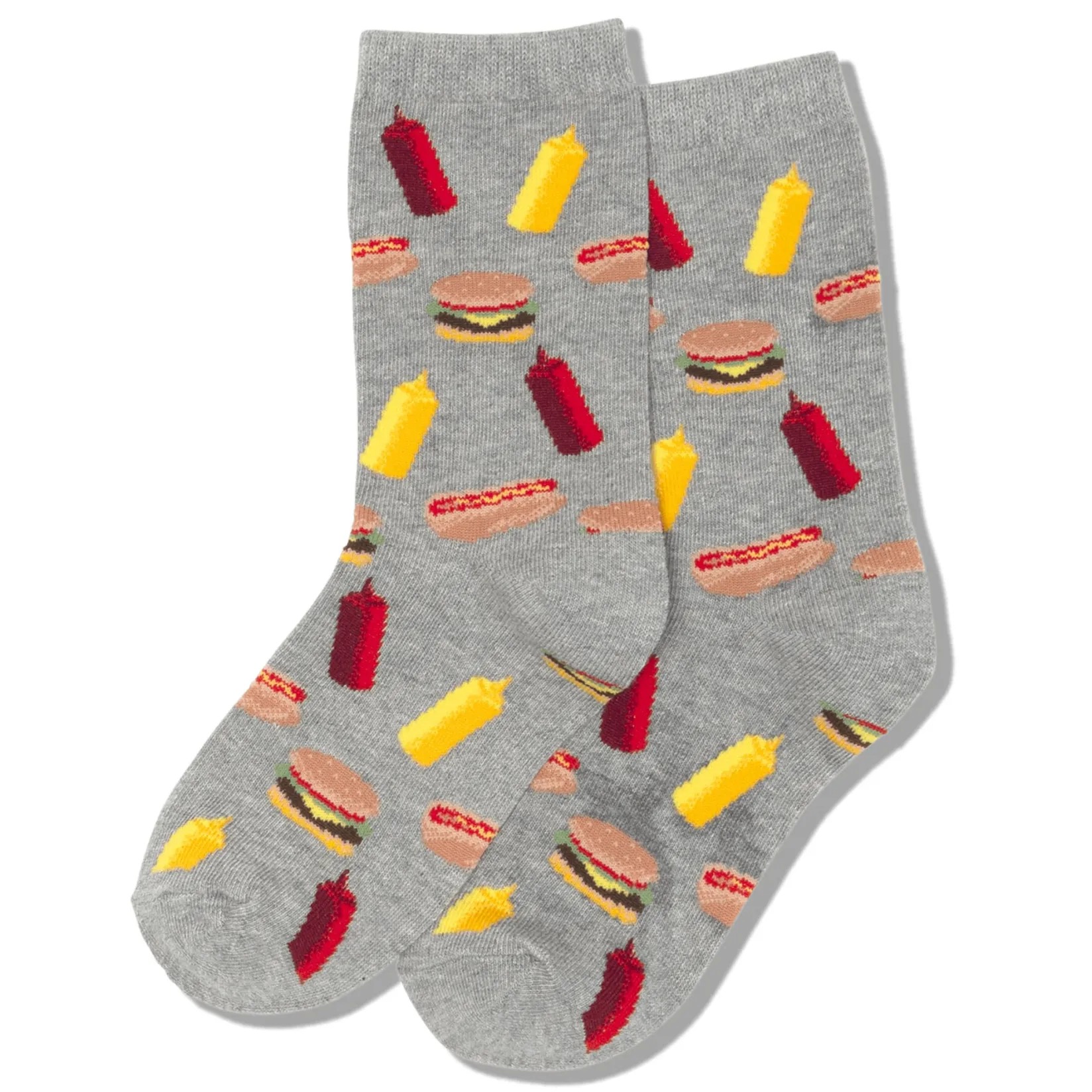 Socks|Underwear & Socks>Hotsox BBQ Socks 4-9y Grey