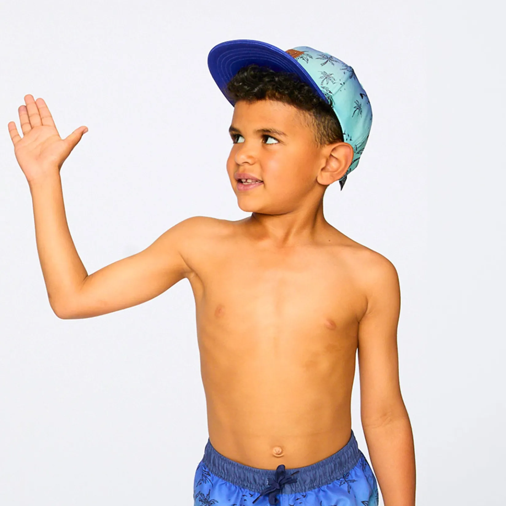 Hats And Caps>Deux par Deux Beach Cap 3-14 Mint