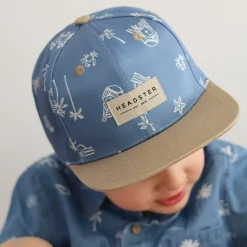 Hats & Caps>Headster Kids Beach Snapback 6-24m Blue