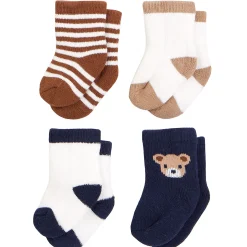 Best Bear 4 Pack Socks 0-6m BOY Socks|Underwear & Socks