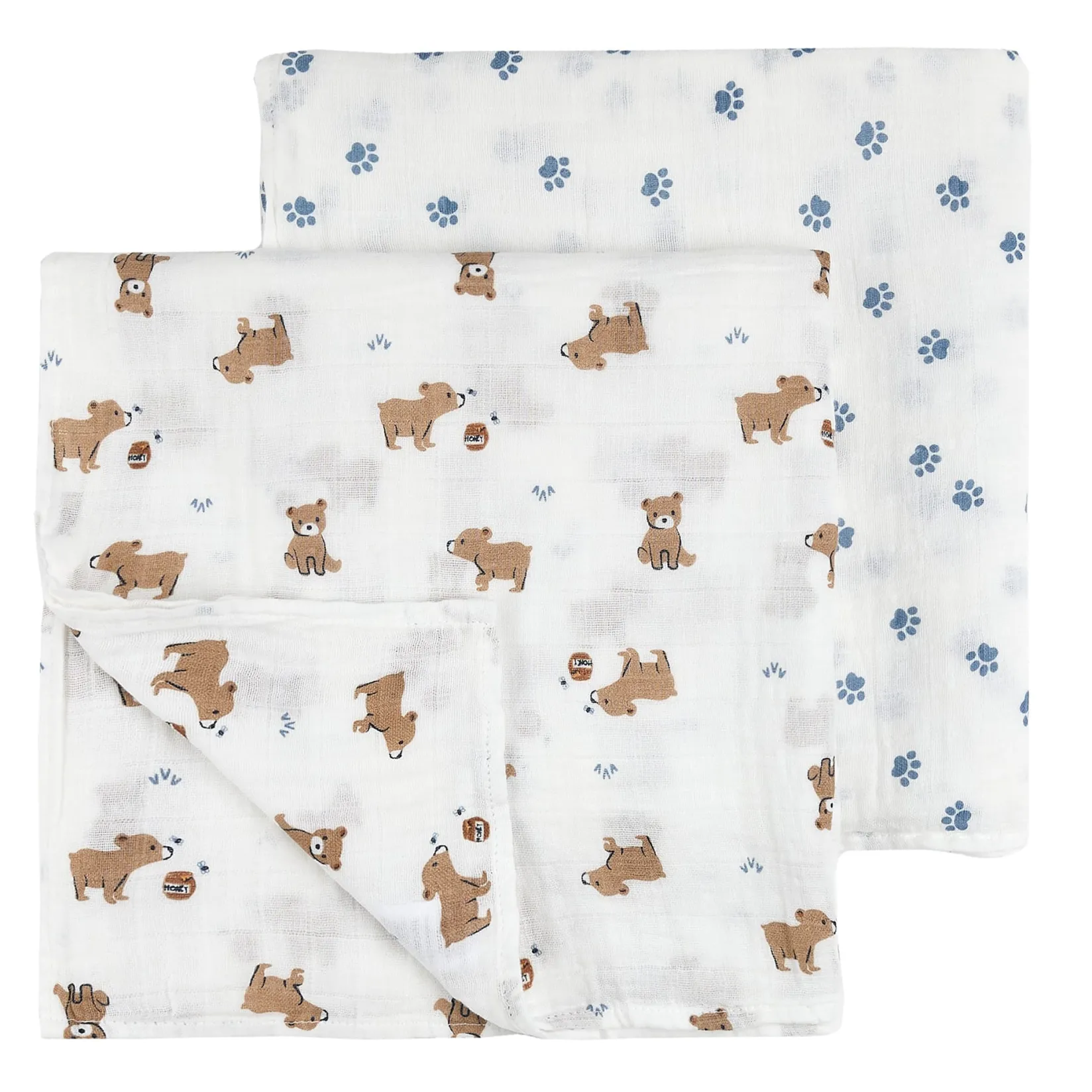 Online Bear 2pc Muslin Set Kids Blankets|Blankets