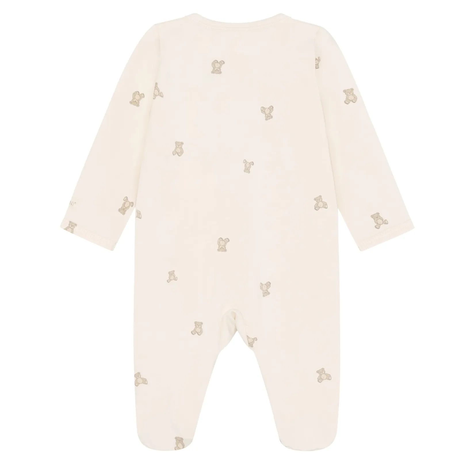 Preemie Clothing|Pajamas>Fixoni Bear Print Nightsuit P-24m Ivory