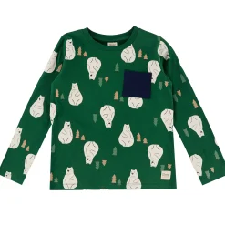 Tops>Camp by Birdz Bear T-shirt 2-8 Forest