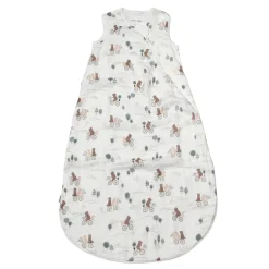 Sleep Bags|Pajamas>Loulou Lollipop Bears Bambou Muslin Sleep White