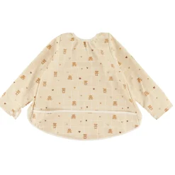 Bibs|Breastfeeding>Origami Bears Ls Bib 0-36m Beige