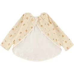 Bibs|Breastfeeding>Origami Bears Ls Bib 0-36m Beige