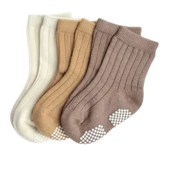 Socks|Underwear & Socks>Mini et toi 3pk Socks 0-3m Beige