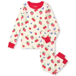 Pajamas & Bathrobes>Hatley Berries Pajama Set 3-10 Ivory