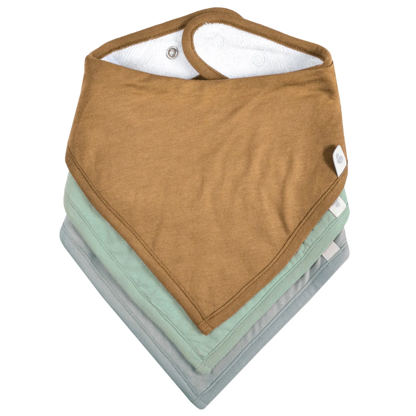 Online Bibs (3) Bamboo Honey / Foam / Gray Bibs|Breastfeeding