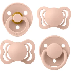 Pacifiers & Clips|Pacifiers & Clips>Bibs Try-It Collection Symmetrical Pacifier (4) 0-6m - Blush (Size 1)