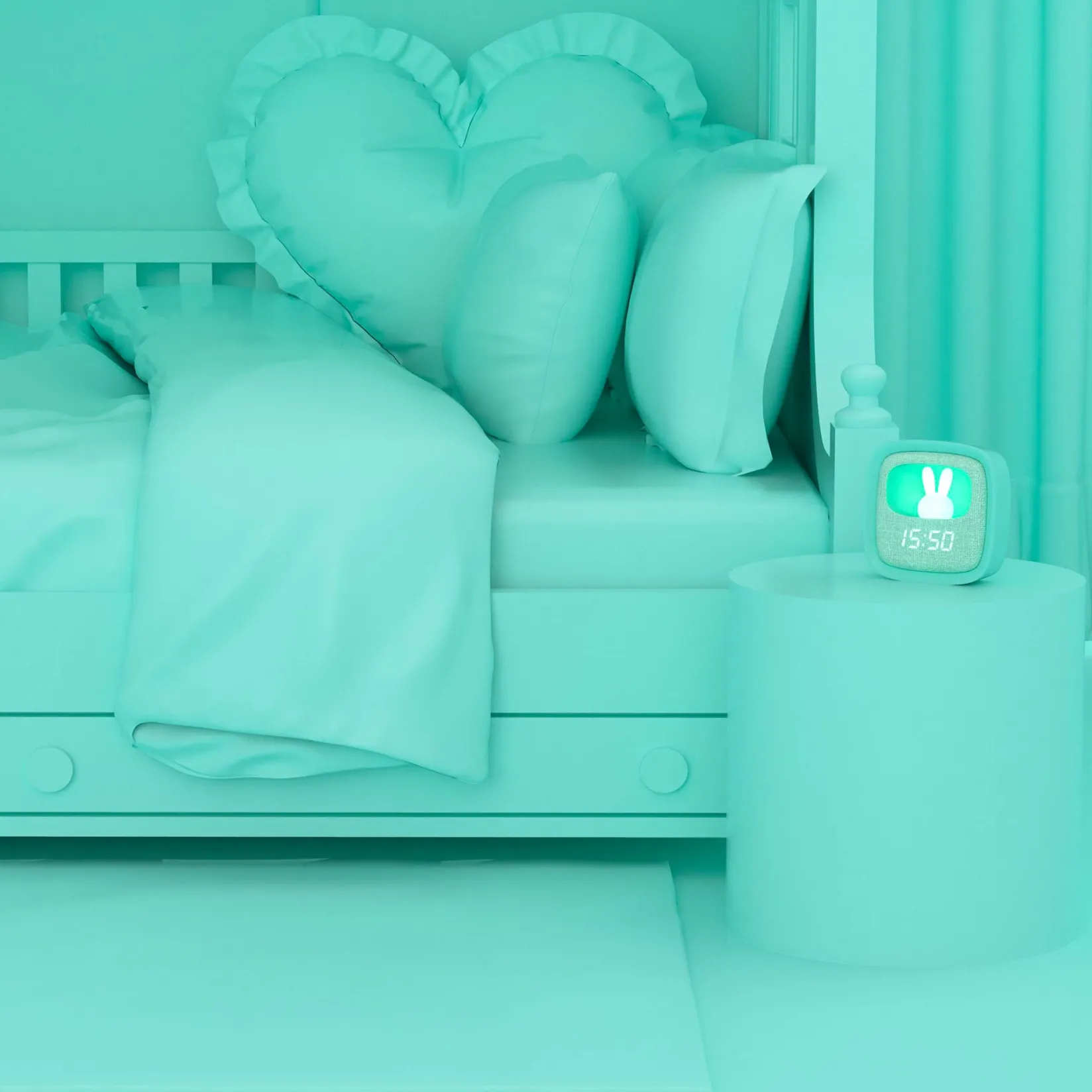 Clocks & Timers|Clocks & Alarm Clocks>MOB Mobility On Board Billy Clock - Turquoise