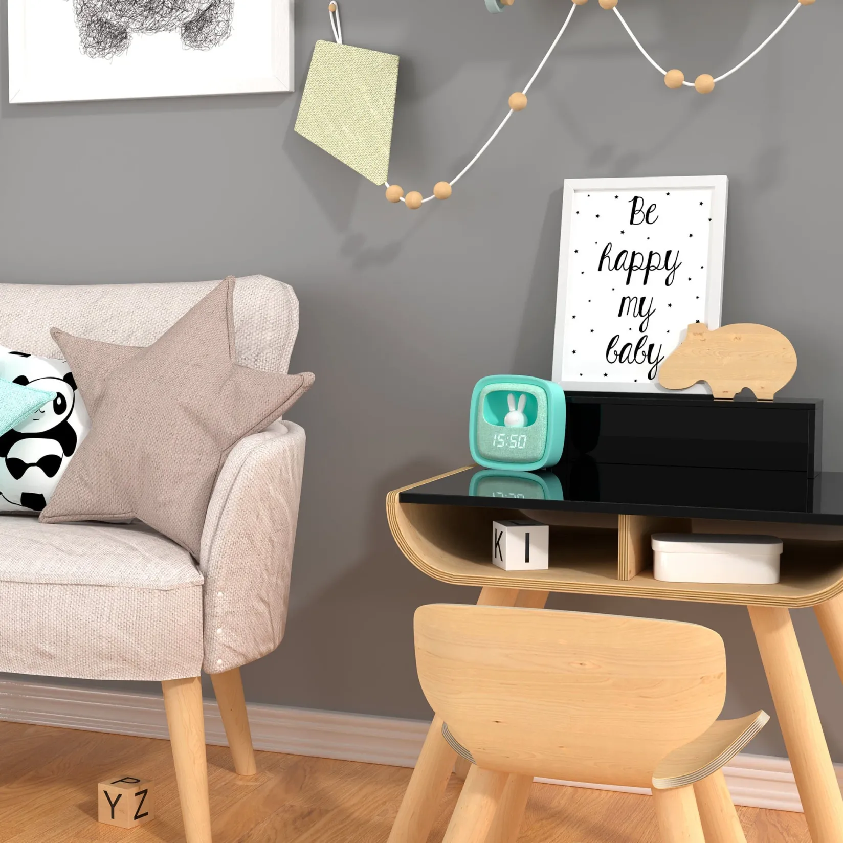 Clocks & Timers|Clocks & Alarm Clocks>MOB Mobility On Board Billy Clock - Turquoise