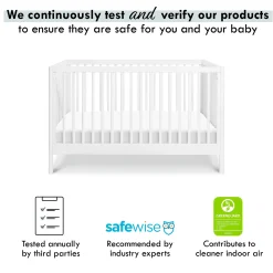 New Birdie 3-in-1 Convertible Crib - White Cribs & Mattresses|Cribs & Mattresses