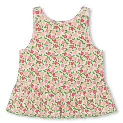 Tops>Deux par Deux Birds Flowers Tank Top 7-10y White