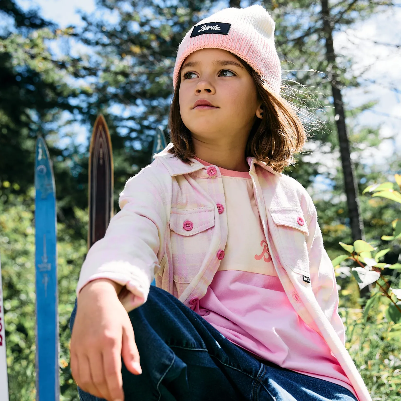 Beanies>Birdz Colorblock Beanie 2-16 y White