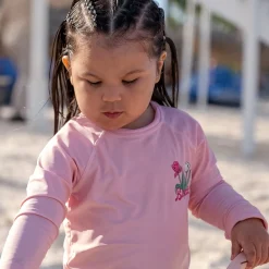 Swimsuits>Birdz Flower Uv Rashguard 2-10 Pink