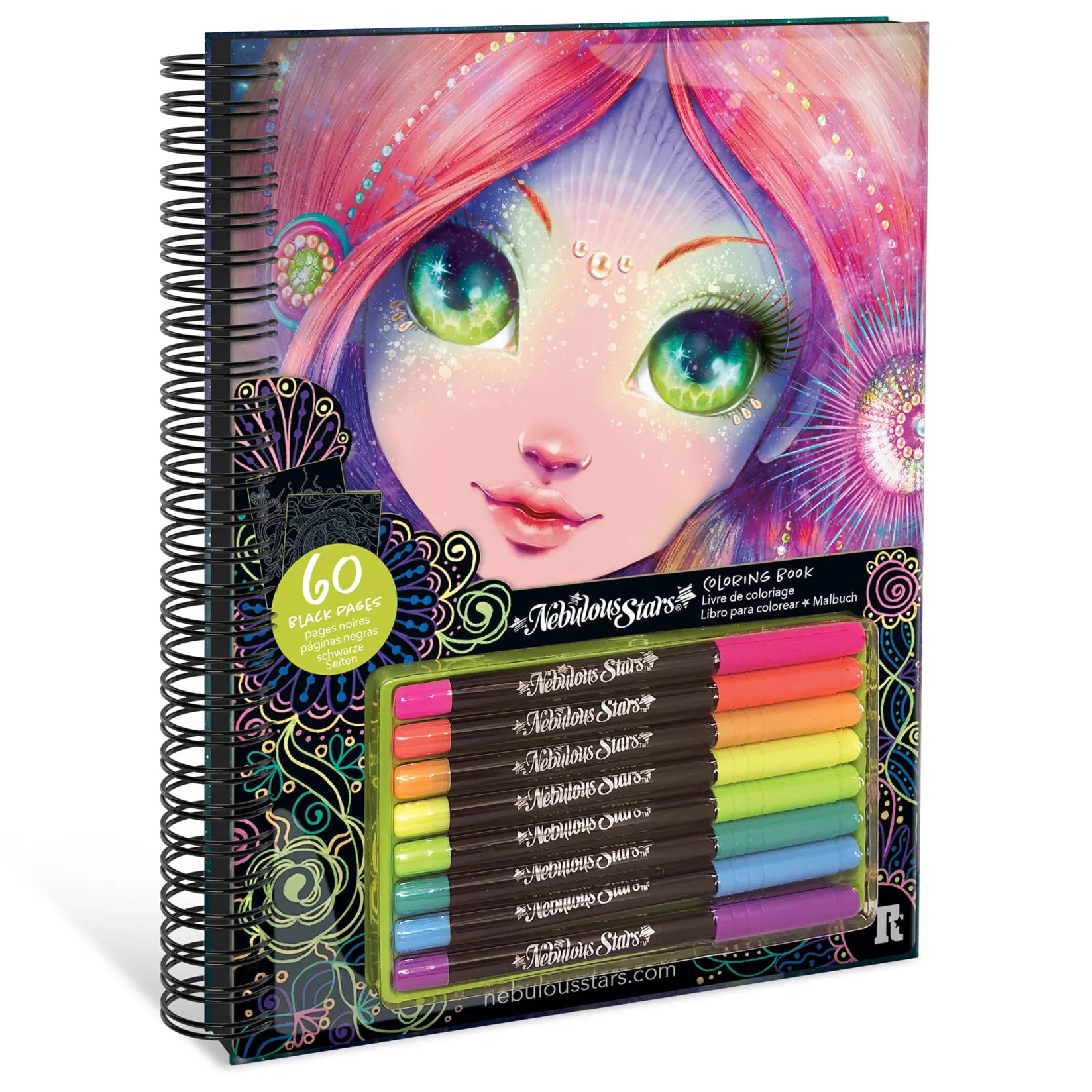 Black Pages Coloring Book Kids Diy & Activities