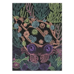 Black Pages Coloring Book Kids Diy & Activities