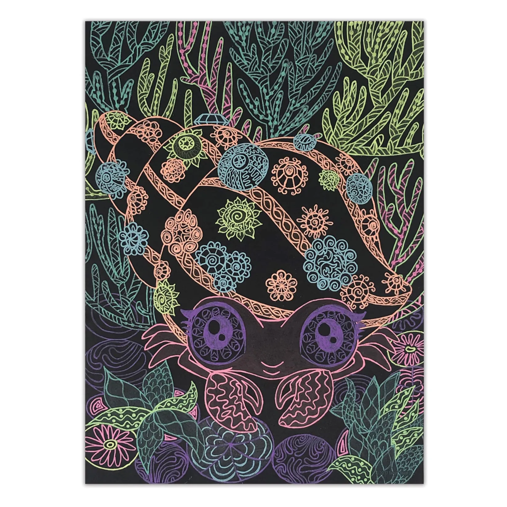 Black Pages Coloring Book Kids Diy & Activities