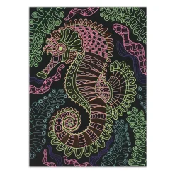 Black Pages Coloring Book Kids Diy & Activities